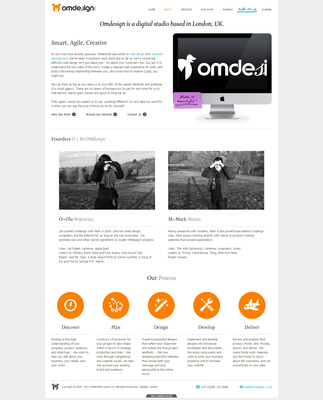 ID:21975-伦敦omdesign网页设计-创意网页设计和Web开发工作室酷站截图界面大欣赏图